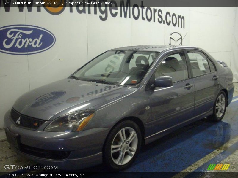 Graphite Gray Pearl / Black 2006 Mitsubishi Lancer RALLIART