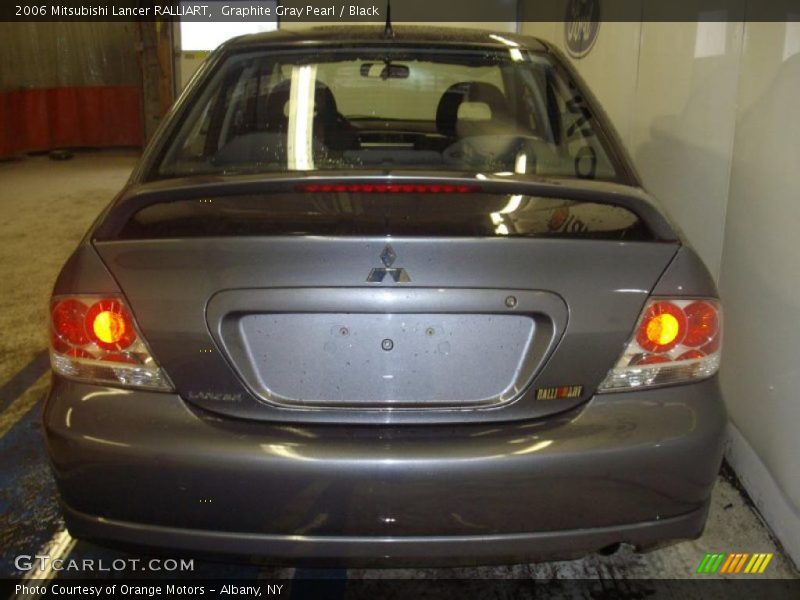 Graphite Gray Pearl / Black 2006 Mitsubishi Lancer RALLIART