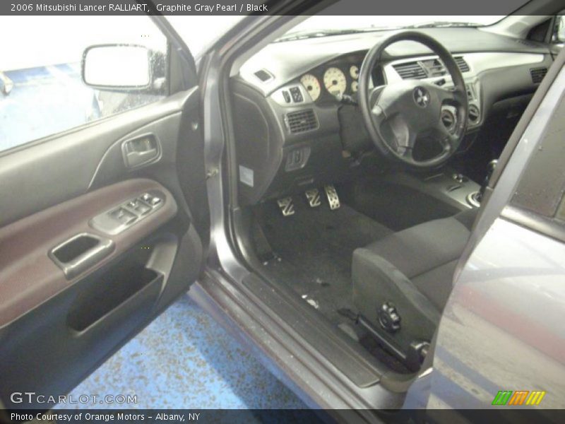 Graphite Gray Pearl / Black 2006 Mitsubishi Lancer RALLIART