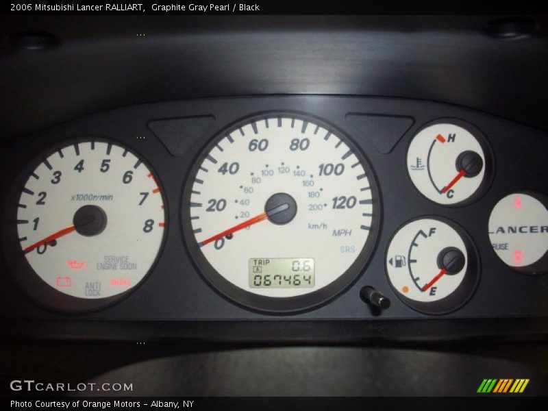 Graphite Gray Pearl / Black 2006 Mitsubishi Lancer RALLIART