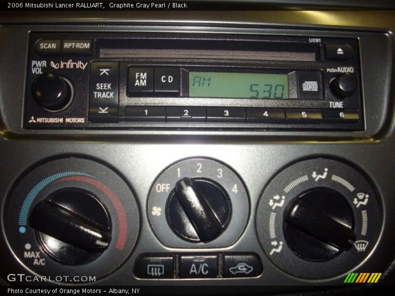 Graphite Gray Pearl / Black 2006 Mitsubishi Lancer RALLIART