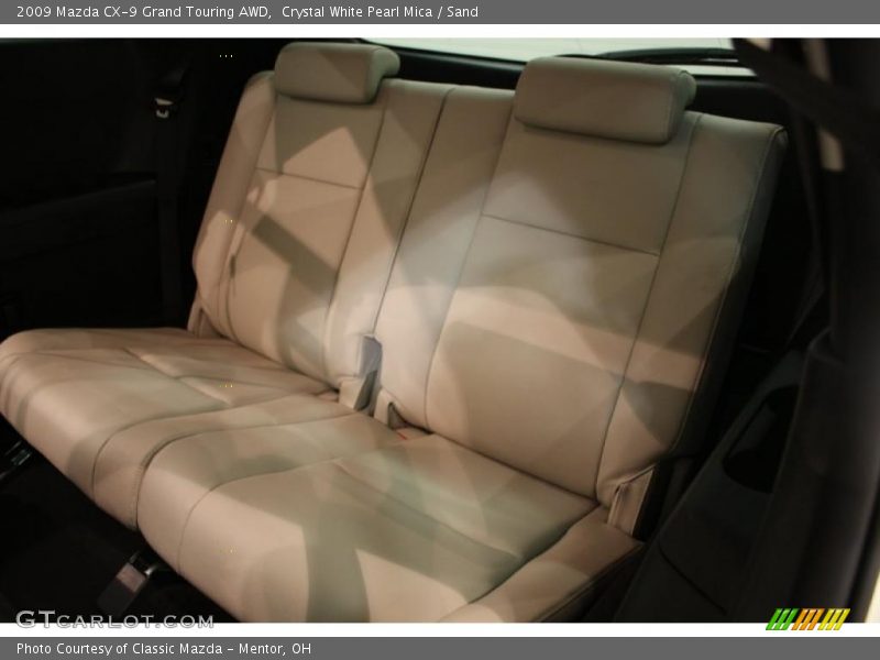 Crystal White Pearl Mica / Sand 2009 Mazda CX-9 Grand Touring AWD