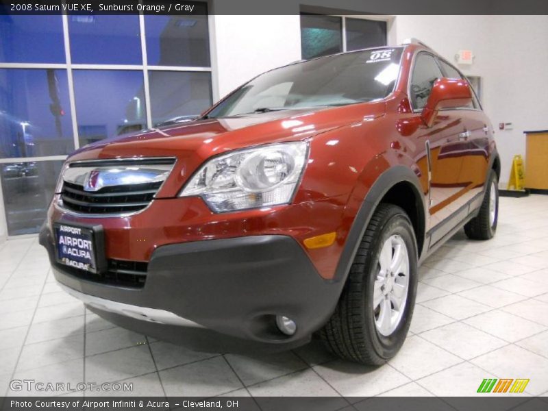 Sunburst Orange / Gray 2008 Saturn VUE XE