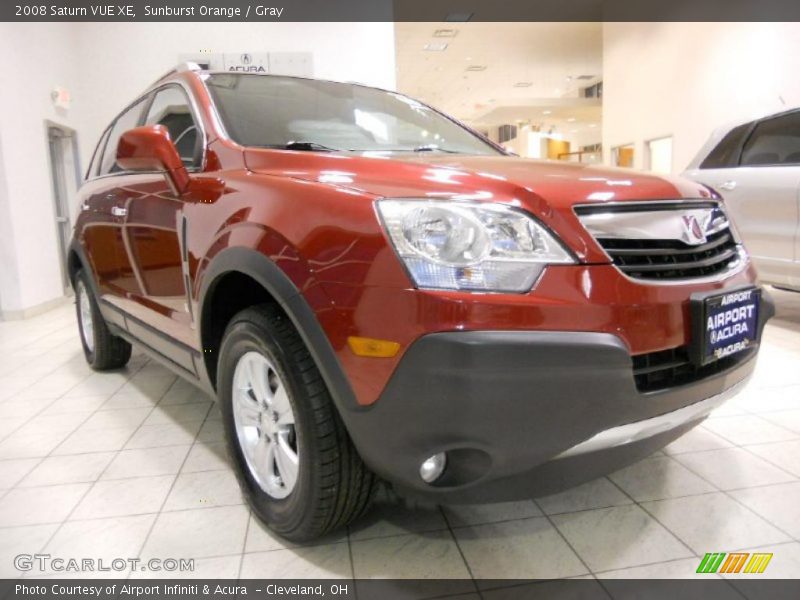 Sunburst Orange / Gray 2008 Saturn VUE XE