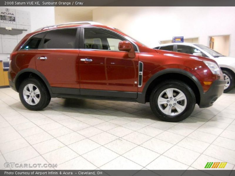 Sunburst Orange / Gray 2008 Saturn VUE XE