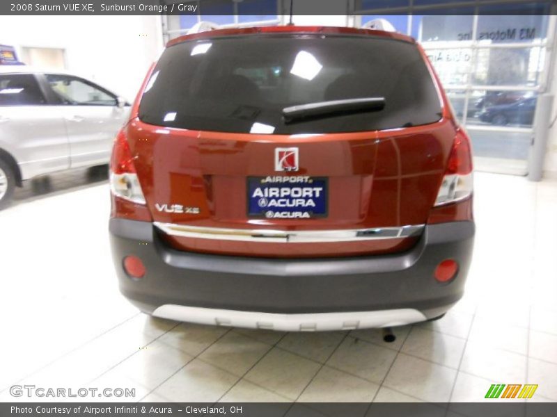 Sunburst Orange / Gray 2008 Saturn VUE XE