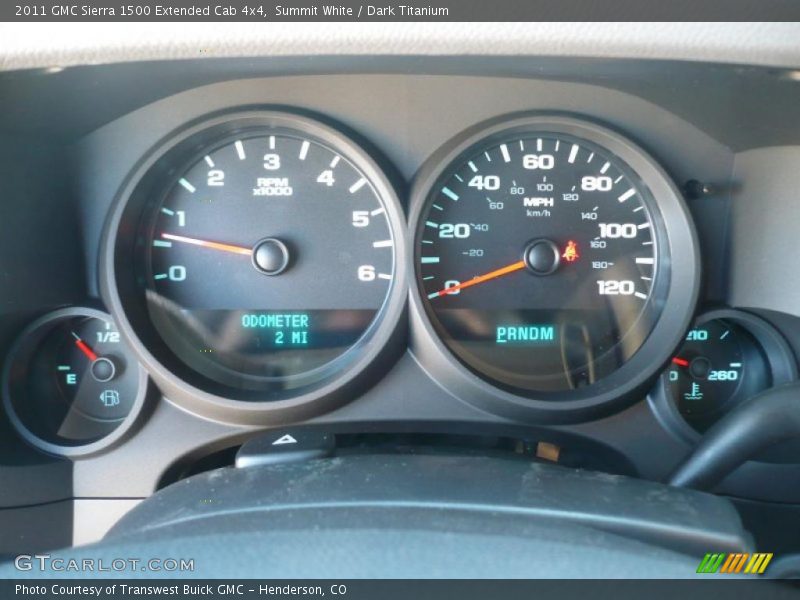 Summit White / Dark Titanium 2011 GMC Sierra 1500 Extended Cab 4x4