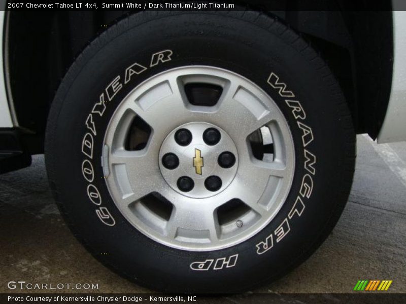Summit White / Dark Titanium/Light Titanium 2007 Chevrolet Tahoe LT 4x4