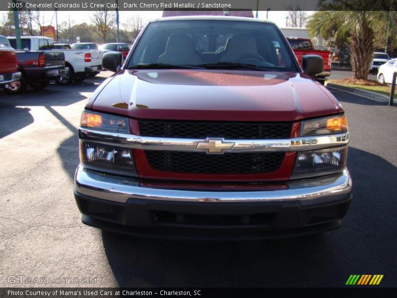 Dark Cherry Red Metallic / Sandstone 2005 Chevrolet Colorado LS Crew Cab