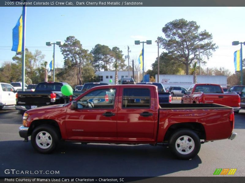 Dark Cherry Red Metallic / Sandstone 2005 Chevrolet Colorado LS Crew Cab