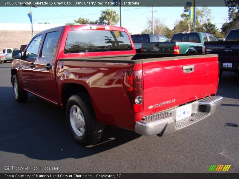 Dark Cherry Red Metallic / Sandstone 2005 Chevrolet Colorado LS Crew Cab