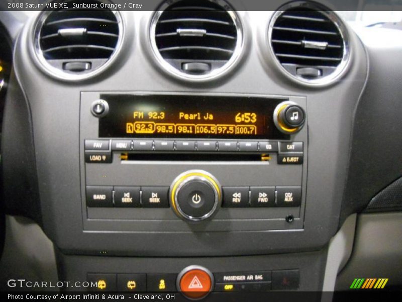 Sunburst Orange / Gray 2008 Saturn VUE XE