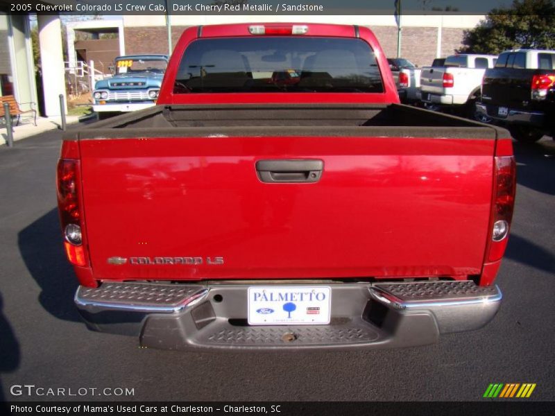 Dark Cherry Red Metallic / Sandstone 2005 Chevrolet Colorado LS Crew Cab