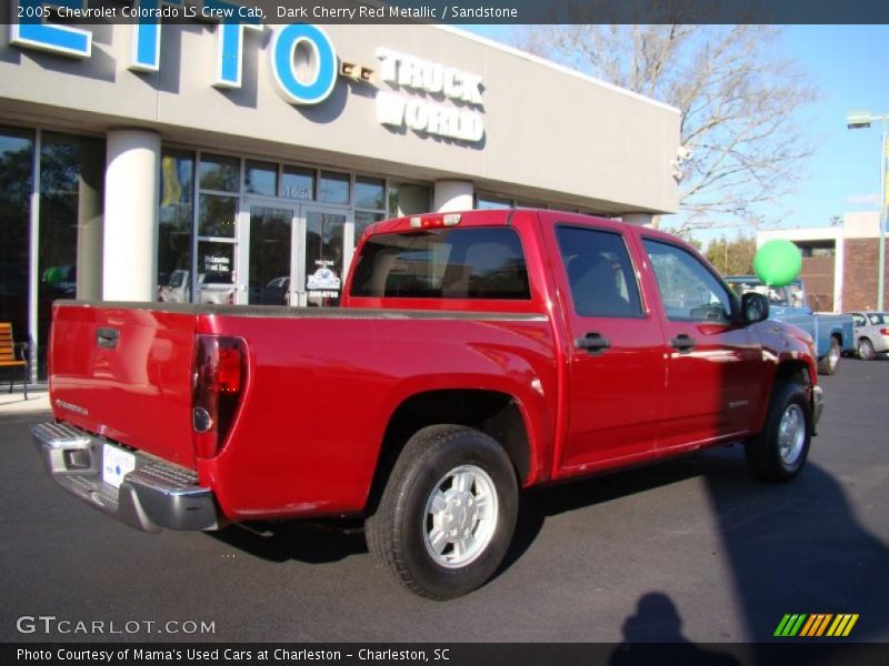 Dark Cherry Red Metallic / Sandstone 2005 Chevrolet Colorado LS Crew Cab