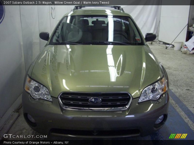 Willow Green Opal / Warm Ivory Tweed 2007 Subaru Outback 2.5i Wagon