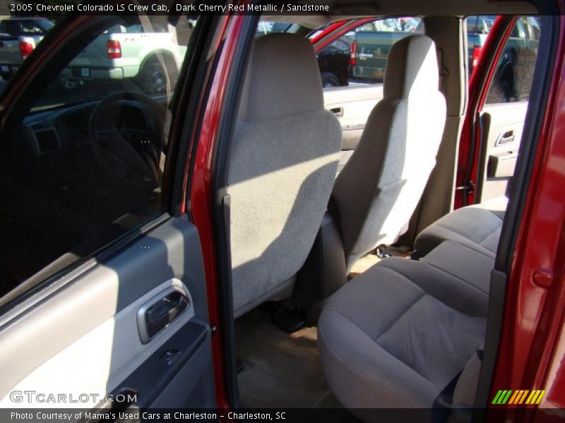 Dark Cherry Red Metallic / Sandstone 2005 Chevrolet Colorado LS Crew Cab