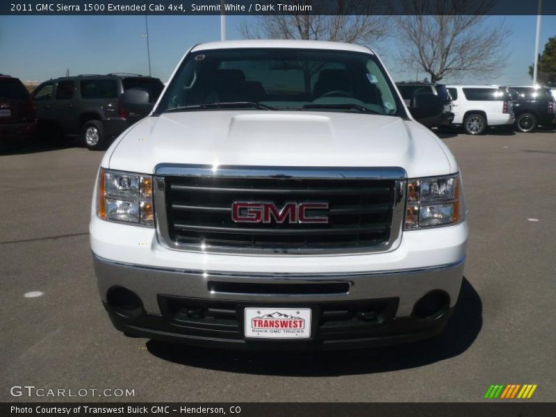 Summit White / Dark Titanium 2011 GMC Sierra 1500 Extended Cab 4x4