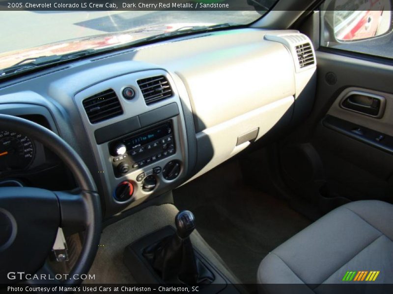 Dark Cherry Red Metallic / Sandstone 2005 Chevrolet Colorado LS Crew Cab