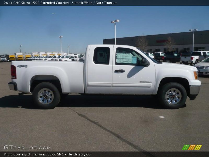 Summit White / Dark Titanium 2011 GMC Sierra 1500 Extended Cab 4x4
