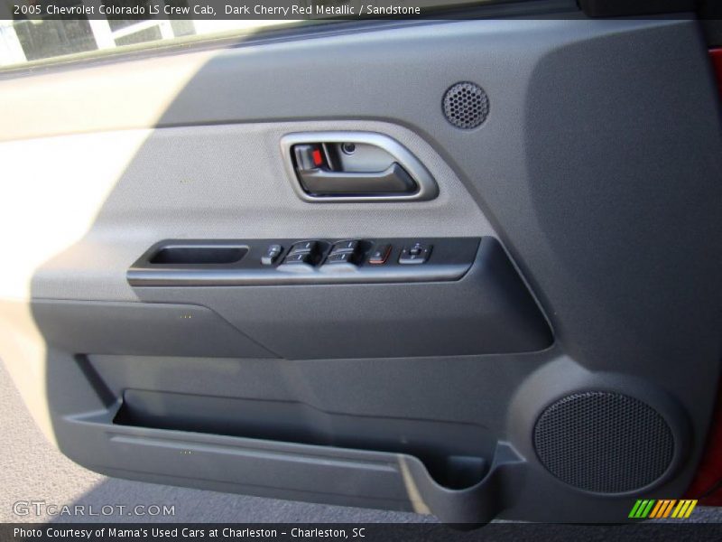 Dark Cherry Red Metallic / Sandstone 2005 Chevrolet Colorado LS Crew Cab