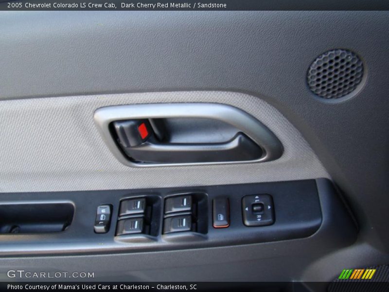 Dark Cherry Red Metallic / Sandstone 2005 Chevrolet Colorado LS Crew Cab