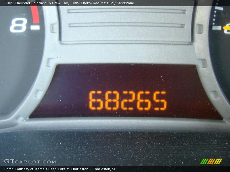 Dark Cherry Red Metallic / Sandstone 2005 Chevrolet Colorado LS Crew Cab