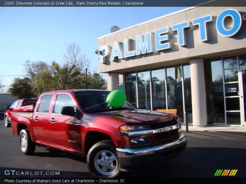 Dark Cherry Red Metallic / Sandstone 2005 Chevrolet Colorado LS Crew Cab