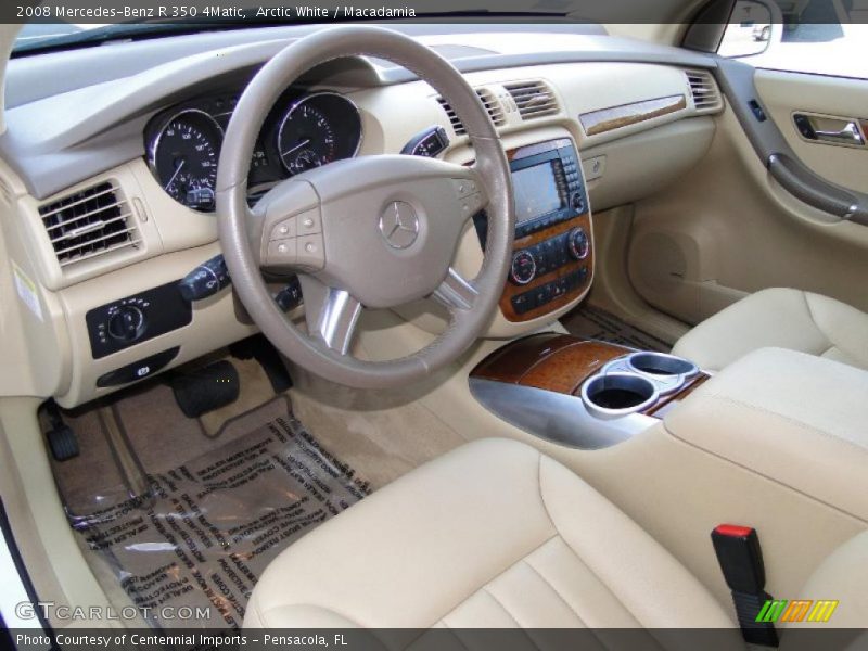 Arctic White / Macadamia 2008 Mercedes-Benz R 350 4Matic