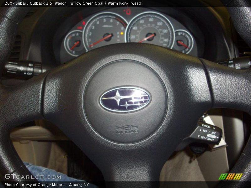 Willow Green Opal / Warm Ivory Tweed 2007 Subaru Outback 2.5i Wagon