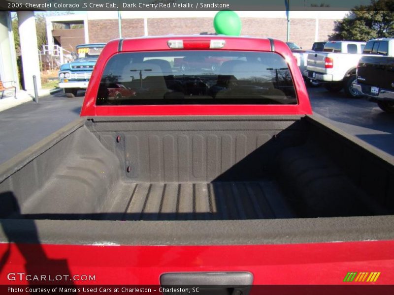 Dark Cherry Red Metallic / Sandstone 2005 Chevrolet Colorado LS Crew Cab