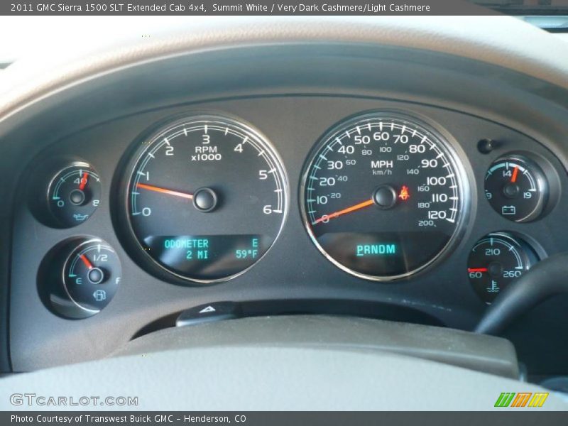Summit White / Very Dark Cashmere/Light Cashmere 2011 GMC Sierra 1500 SLT Extended Cab 4x4