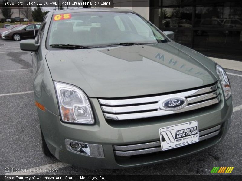 Moss Green Metallic / Camel 2008 Ford Fusion SEL V6 AWD