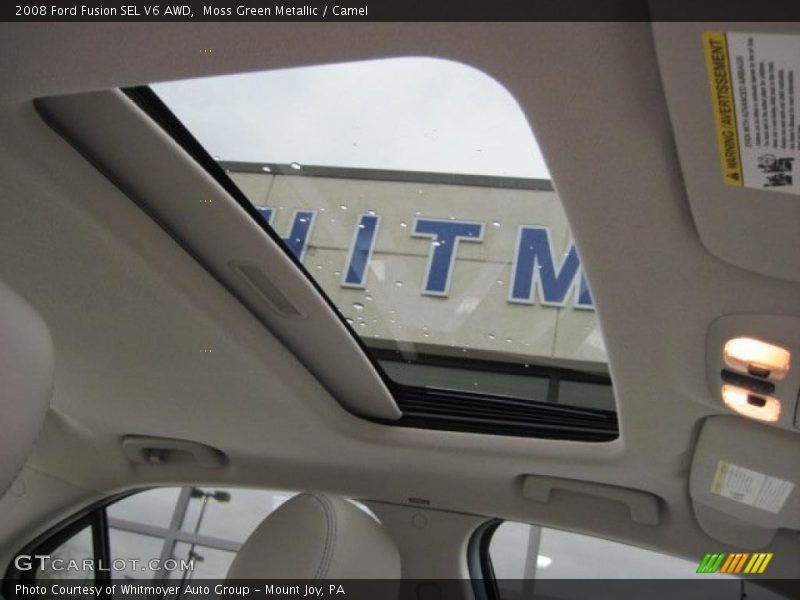 Moss Green Metallic / Camel 2008 Ford Fusion SEL V6 AWD