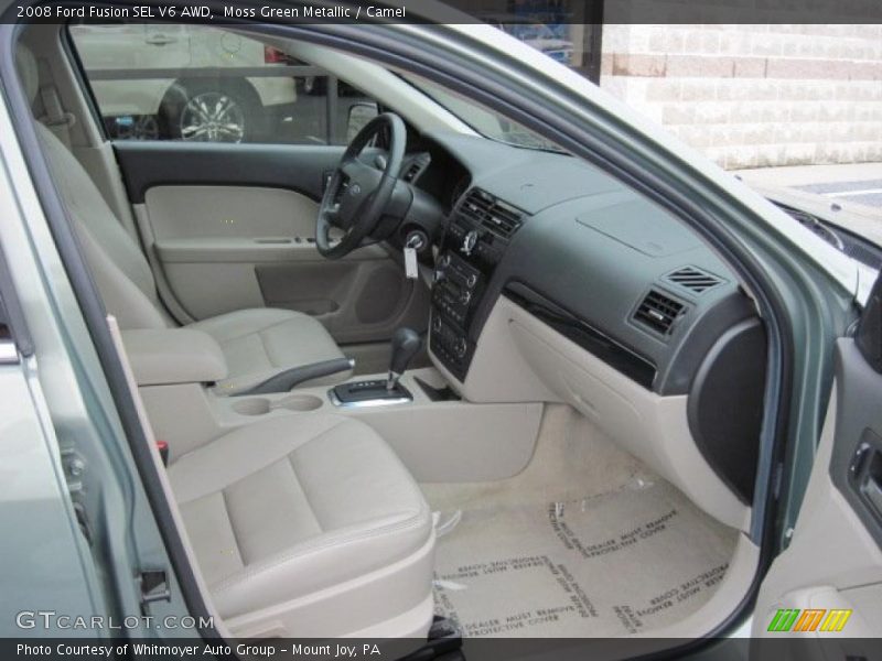 Moss Green Metallic / Camel 2008 Ford Fusion SEL V6 AWD