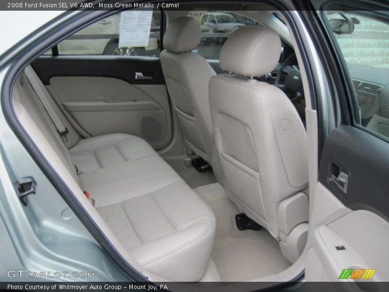 Moss Green Metallic / Camel 2008 Ford Fusion SEL V6 AWD