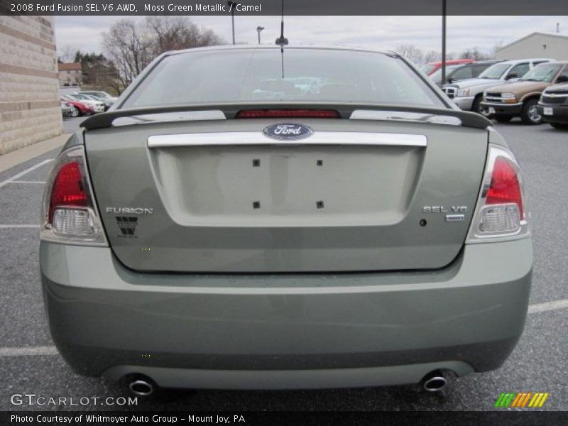 Moss Green Metallic / Camel 2008 Ford Fusion SEL V6 AWD