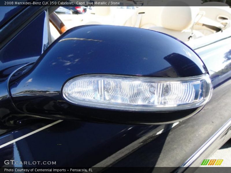 Capri Blue Metallic / Stone 2008 Mercedes-Benz CLK 350 Cabriolet