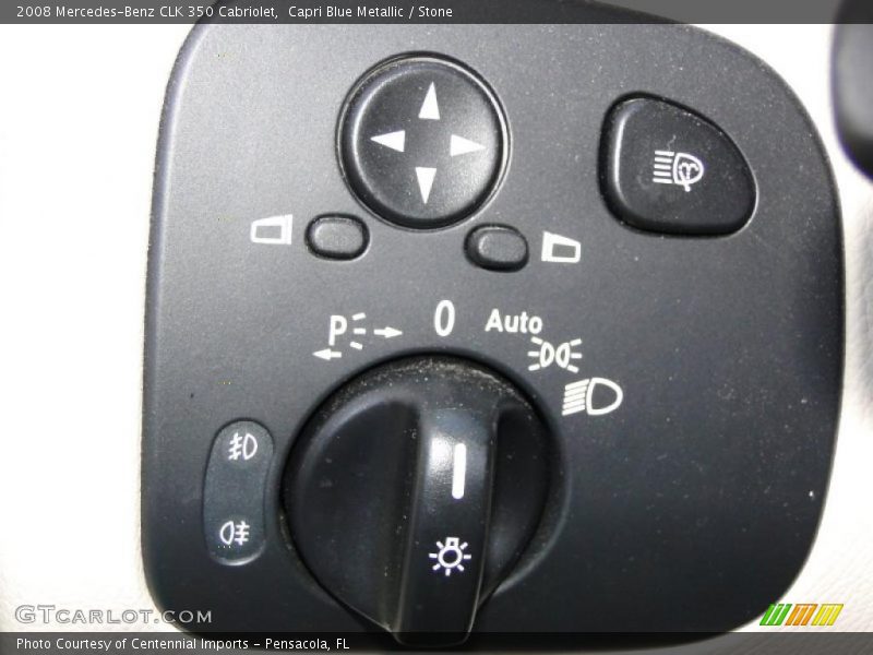 Capri Blue Metallic / Stone 2008 Mercedes-Benz CLK 350 Cabriolet