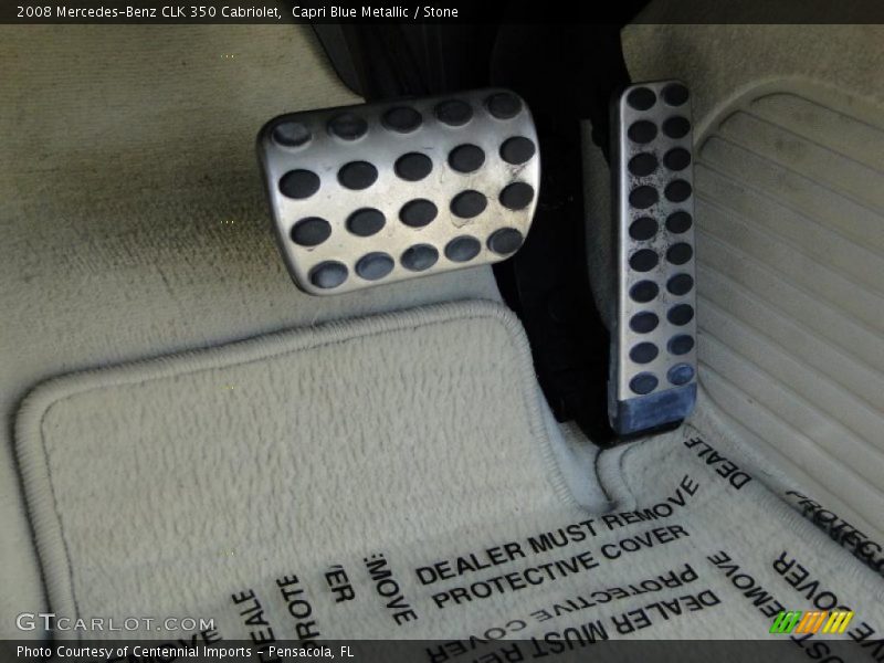 Capri Blue Metallic / Stone 2008 Mercedes-Benz CLK 350 Cabriolet