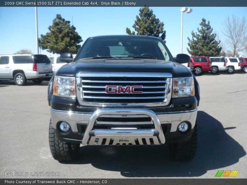Onyx Black / Ebony 2009 GMC Sierra 1500 SLT Z71 Extended Cab 4x4