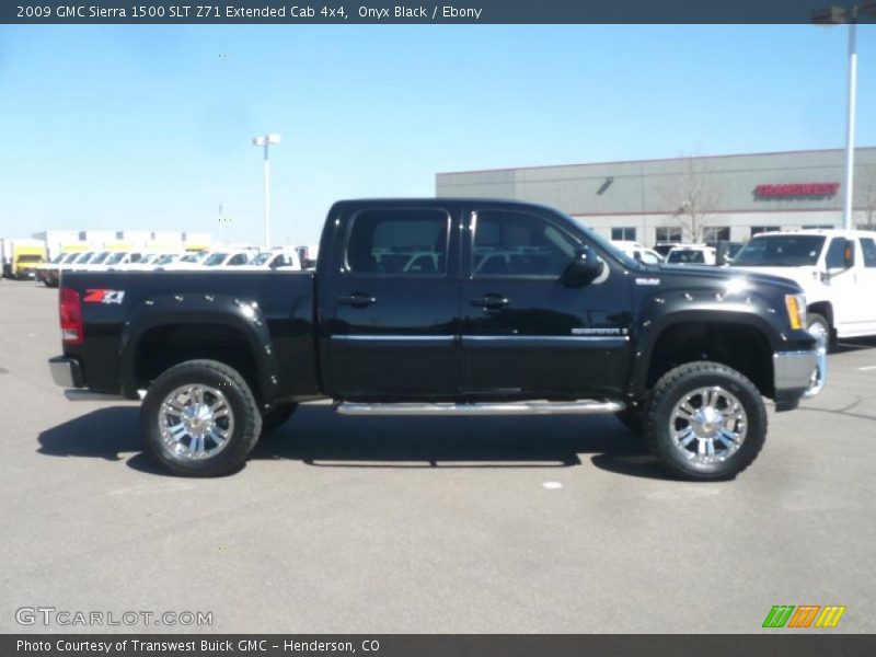 Onyx Black / Ebony 2009 GMC Sierra 1500 SLT Z71 Extended Cab 4x4