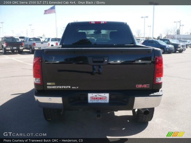 Onyx Black / Ebony 2009 GMC Sierra 1500 SLT Z71 Extended Cab 4x4