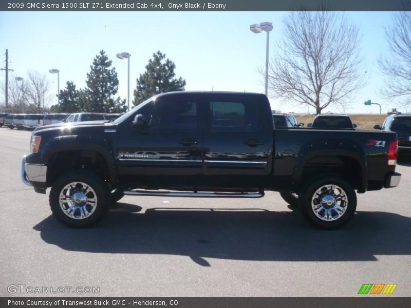 Onyx Black / Ebony 2009 GMC Sierra 1500 SLT Z71 Extended Cab 4x4