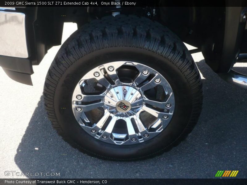 Onyx Black / Ebony 2009 GMC Sierra 1500 SLT Z71 Extended Cab 4x4