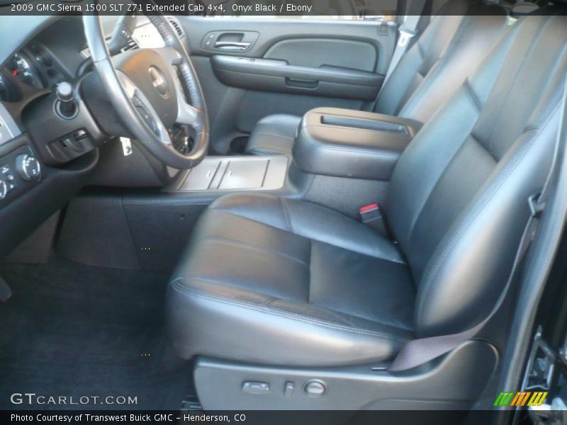 Onyx Black / Ebony 2009 GMC Sierra 1500 SLT Z71 Extended Cab 4x4