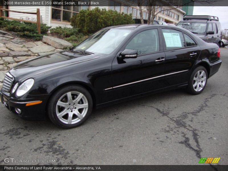 Black / Black 2008 Mercedes-Benz E 350 4Matic Sedan