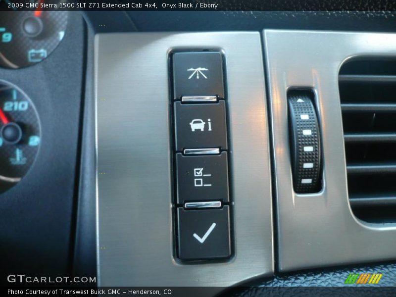 Onyx Black / Ebony 2009 GMC Sierra 1500 SLT Z71 Extended Cab 4x4