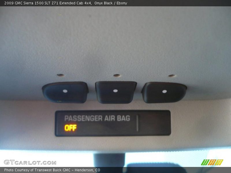 Onyx Black / Ebony 2009 GMC Sierra 1500 SLT Z71 Extended Cab 4x4