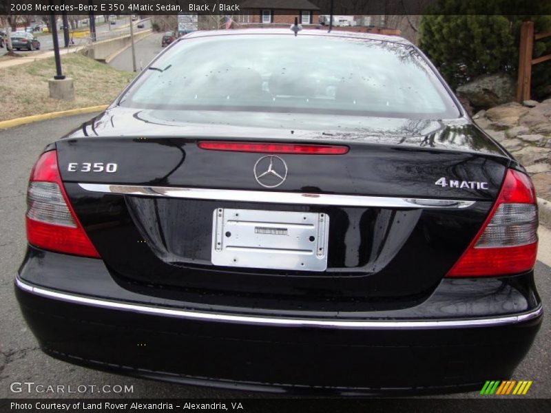 Black / Black 2008 Mercedes-Benz E 350 4Matic Sedan