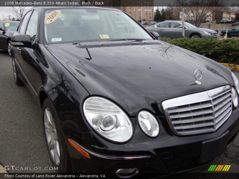 Black / Black 2008 Mercedes-Benz E 350 4Matic Sedan